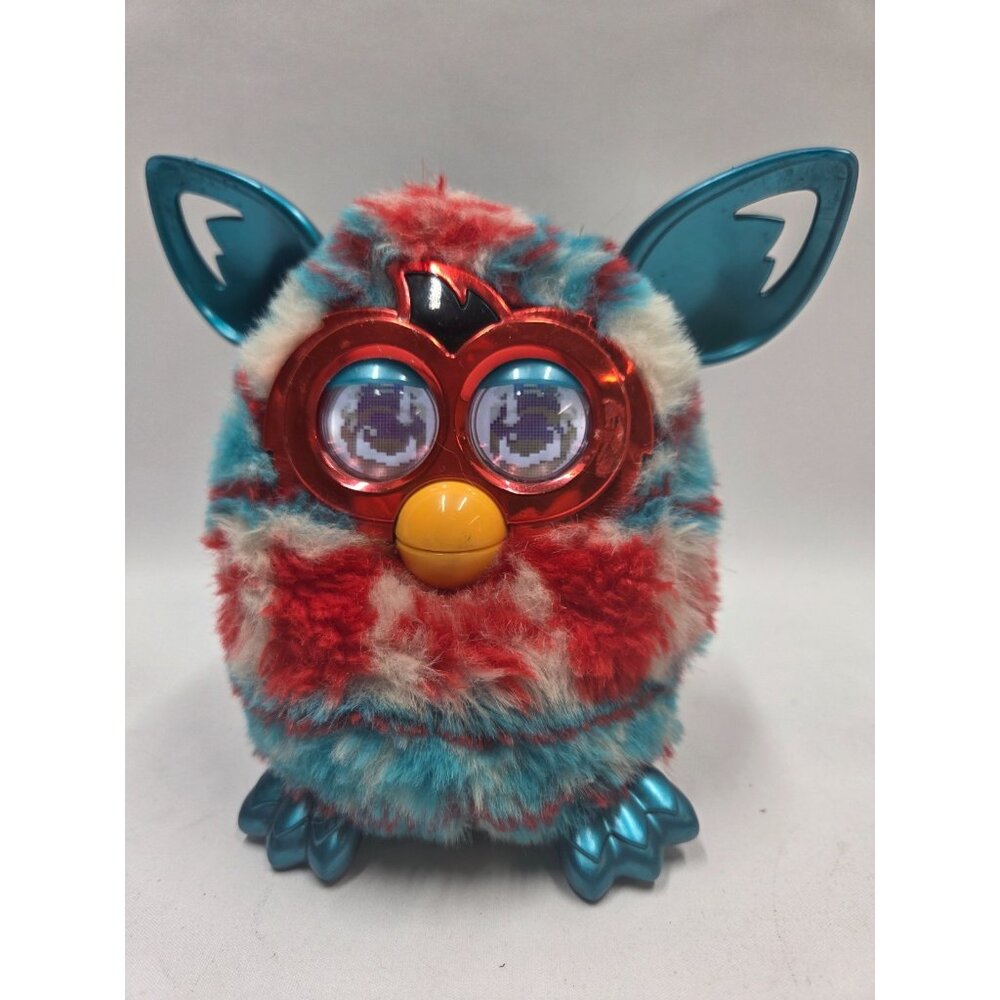 Furby Boom Festive Holiday Sweater Edition Blue White Reddish Works See Video